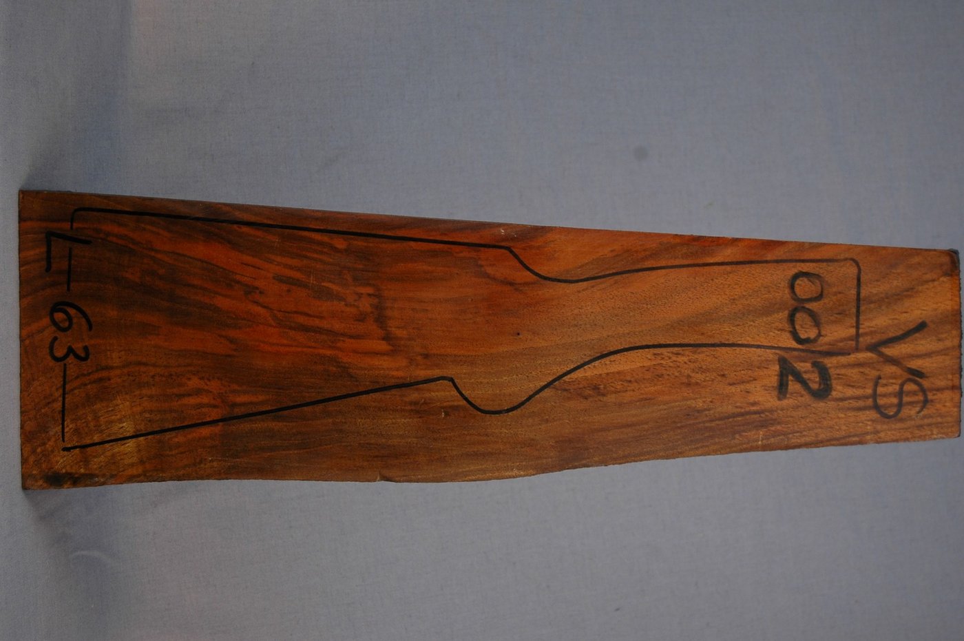 Right side of VS 002 stockwood blank