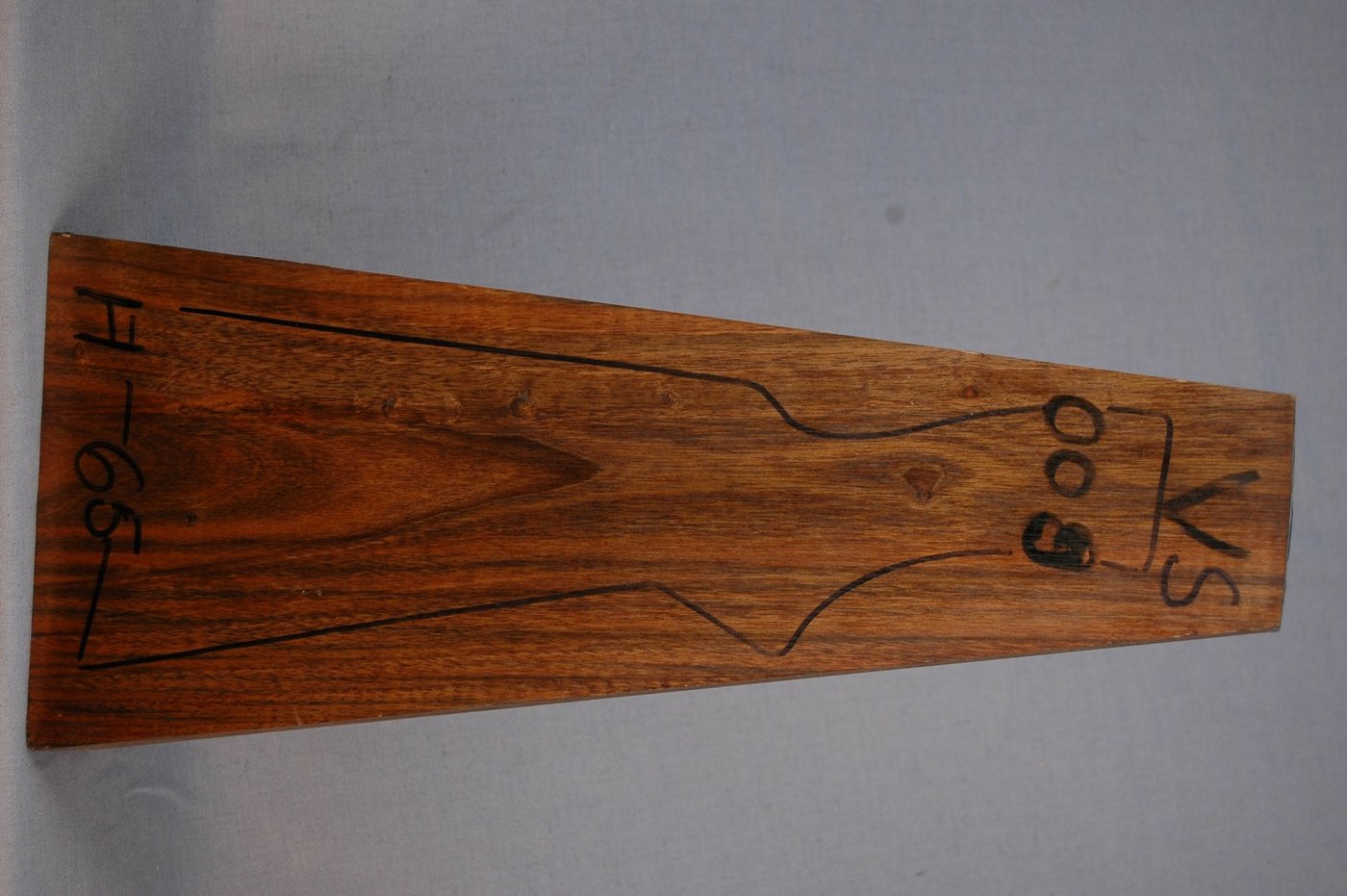 Right side of VS 009 stockwood blank