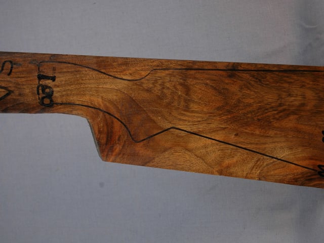 Left side of VS 031 stockwood blank