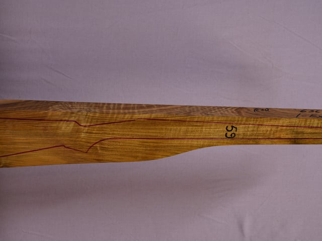 Right side of QR014 stockwood blank