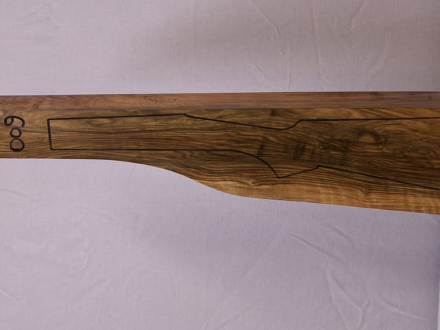 Left side of TD 009 stockwood blank