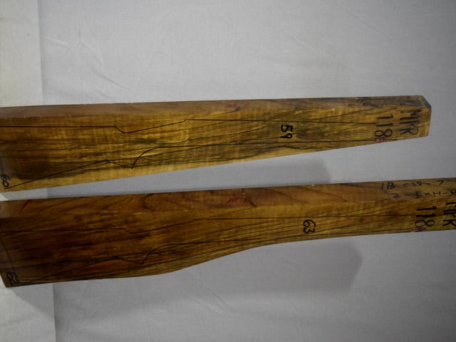 Right side of MPR 118A & 118B stockwood blank
