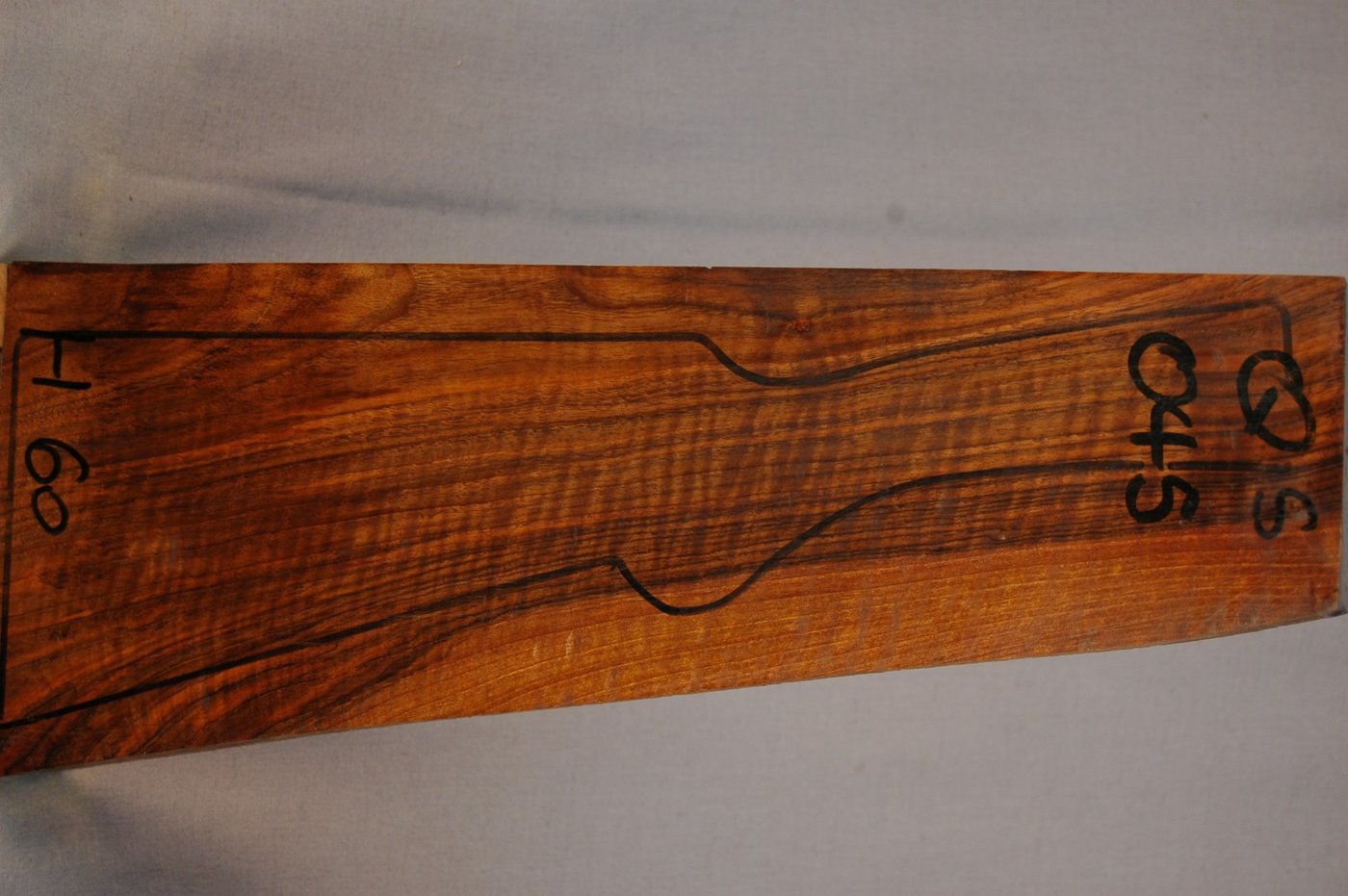 Right side of QS 045 stockwood blank