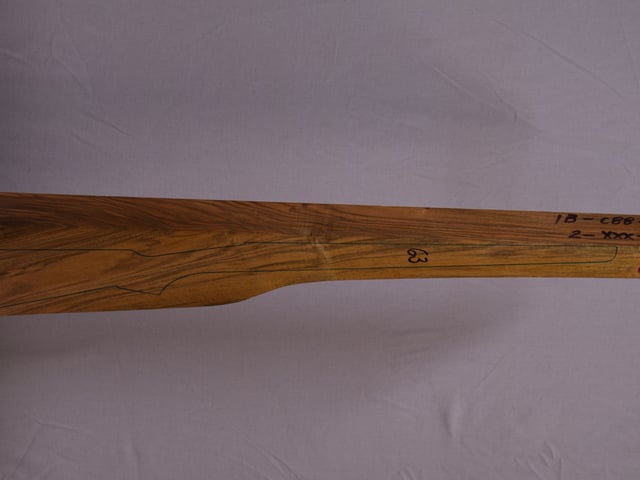 Right side of QR 149 stockwood blank