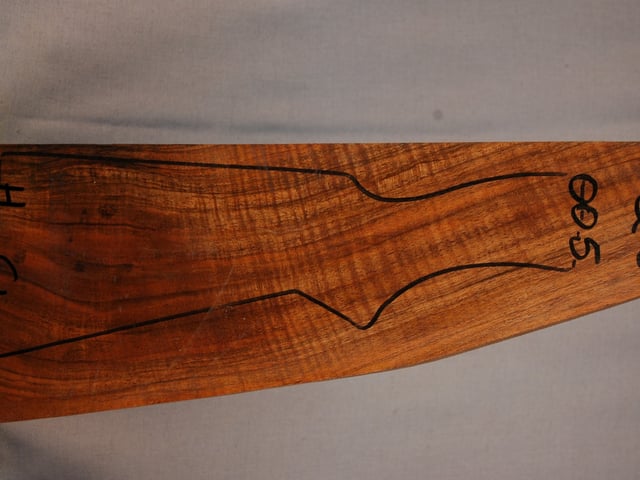 Right side of QS 005 stockwood blank