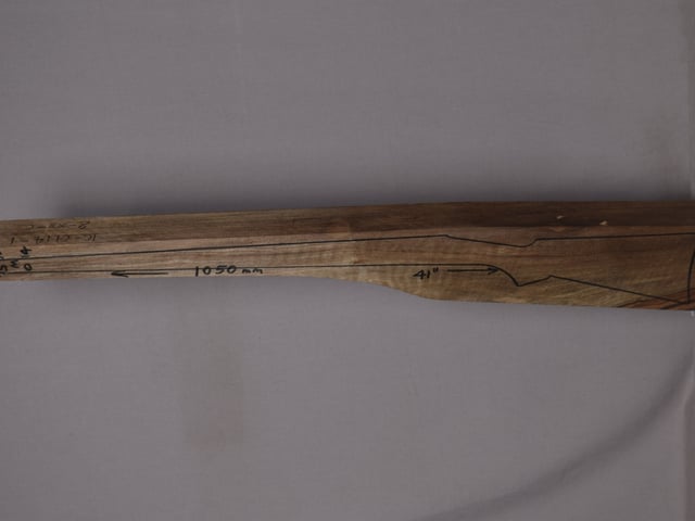 Left side of STDM 014 stockwood blank