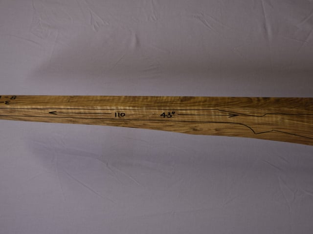 Left side of QM 008 stockwood blank