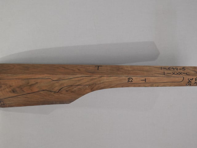 Right side of QR 345 stockwood blank