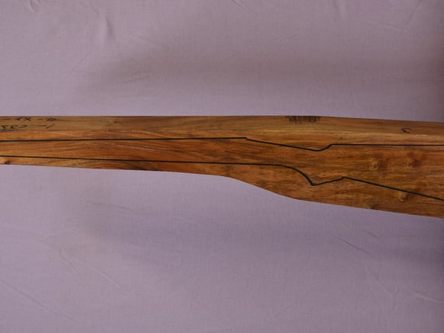 Left side of TR 149 stockwood blank