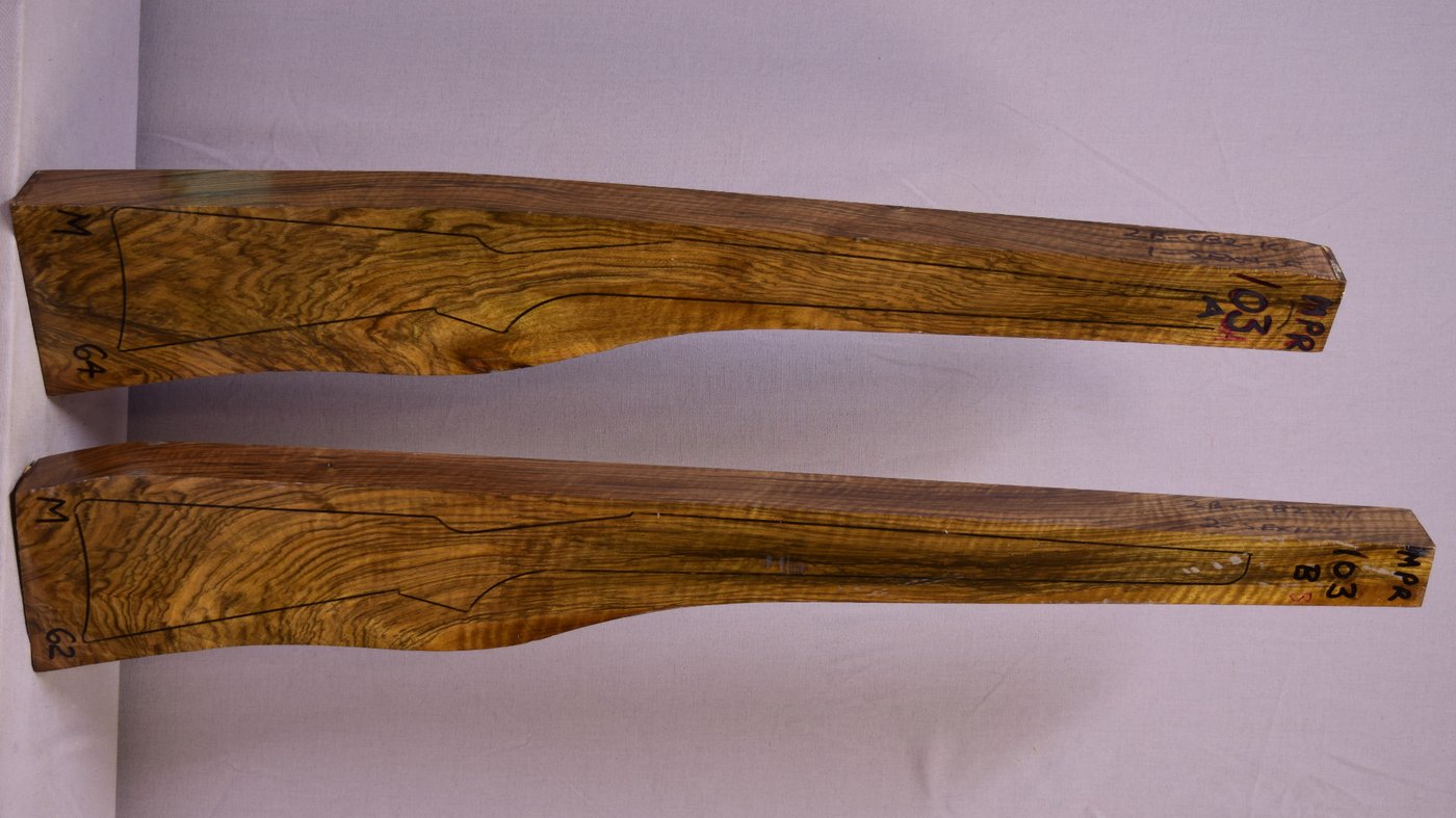 Right side of MPR 103A & 103B stockwood blank