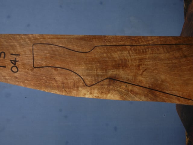Left side of TS 041 stockwood blank