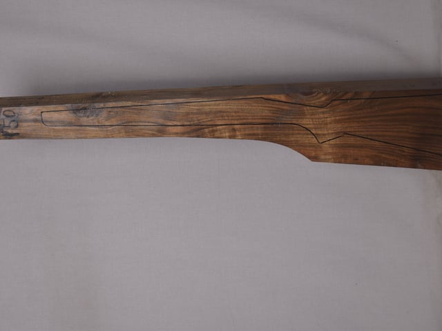 Left side of VR 150 stockwood blank