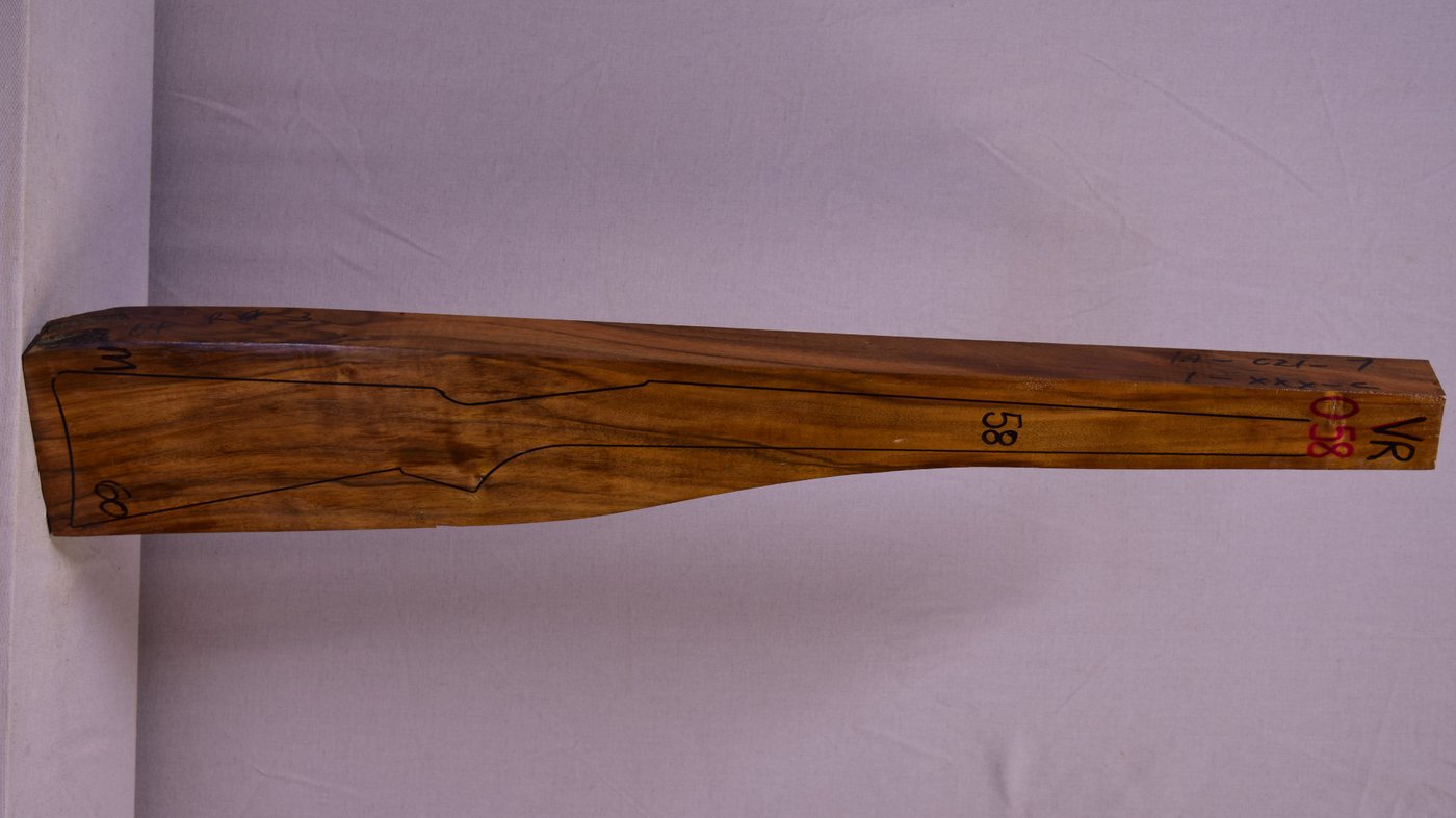 Right side of VR058 stockwood blank