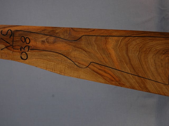 Left side of VS 038 stockwood blank
