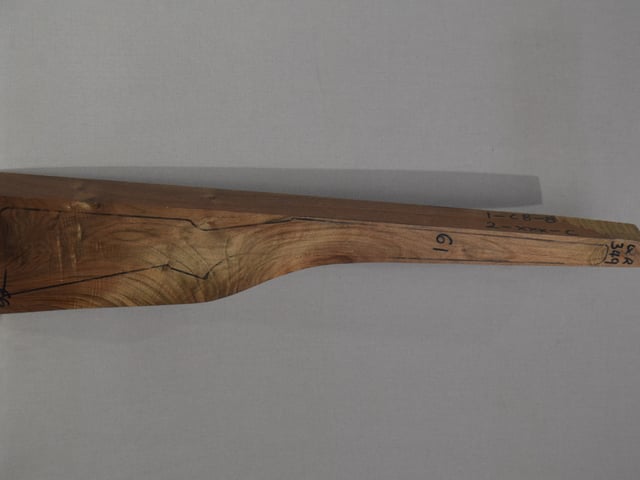 Right side of QR 349 stockwood blank