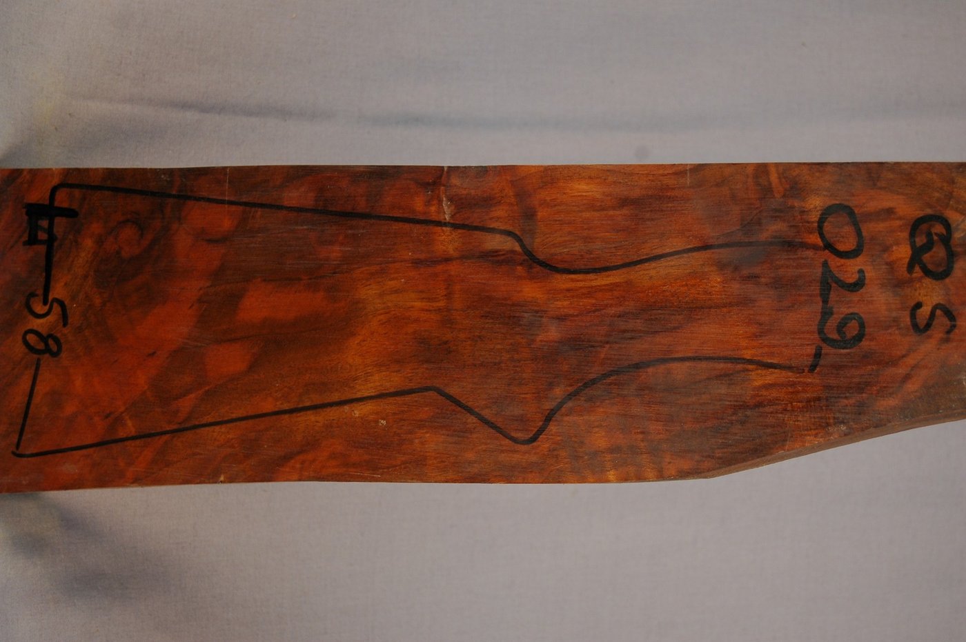 Right side of QS 029 stockwood blank