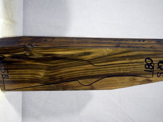 Right side of QS 081 stockwood blank