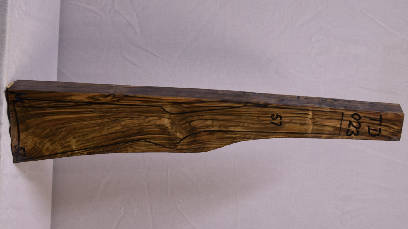 Right side of TD 023 stockwood blank