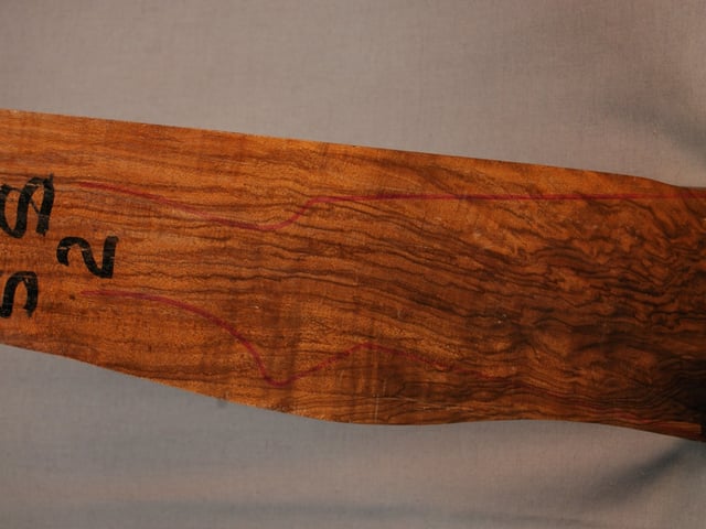 Left side of SS 2 stockwood blank