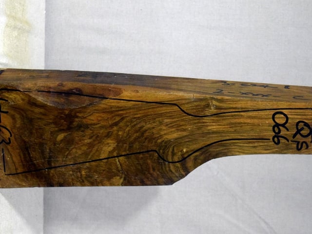 Right side of QS 066 stockwood blank