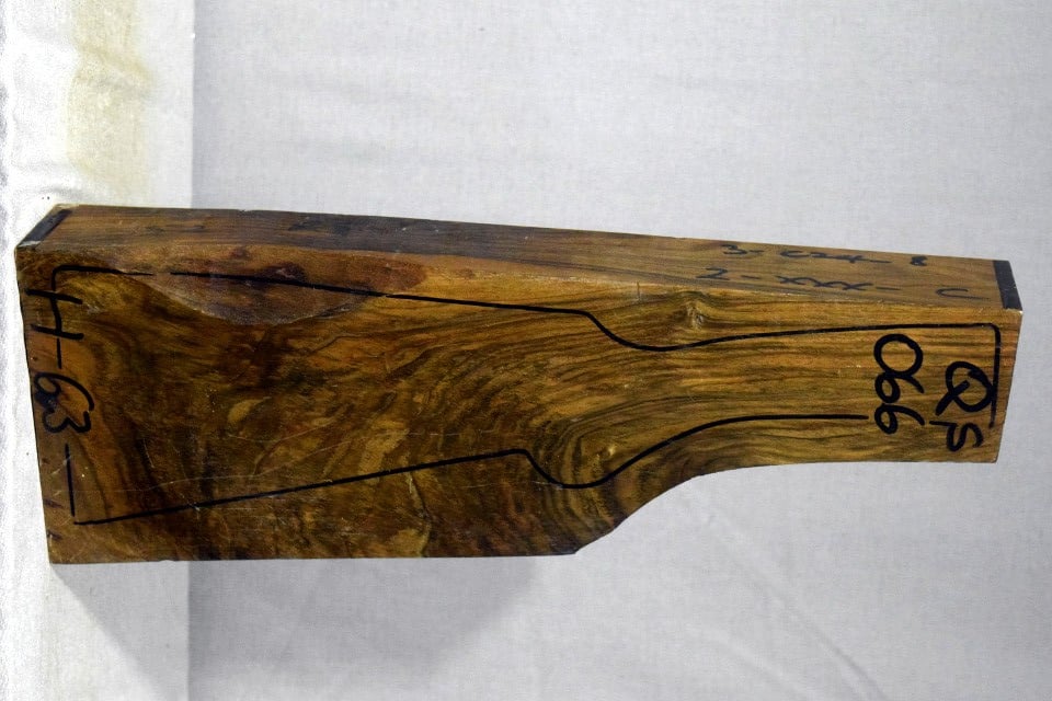 Right side of QS 066 stockwood blank