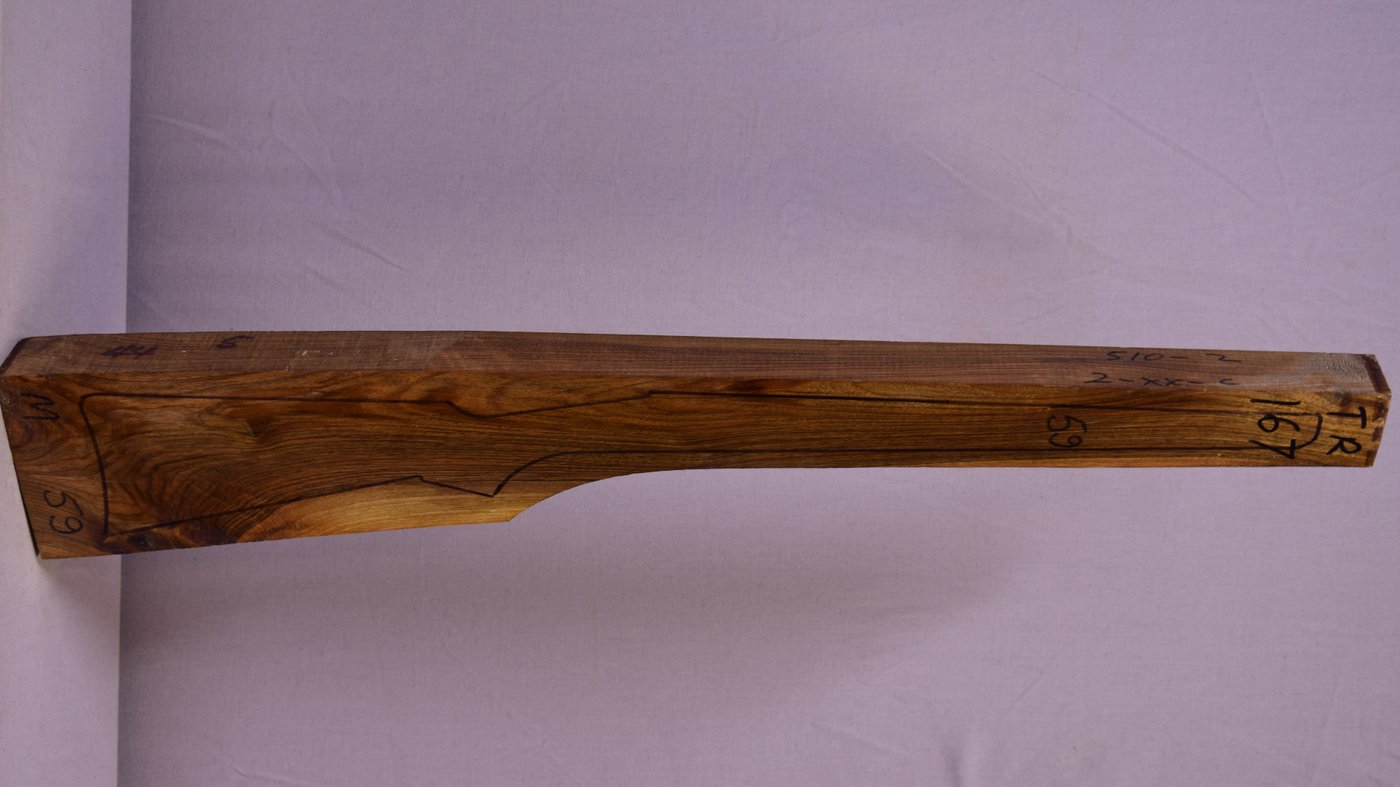 Right side of TR 167 stockwood blank