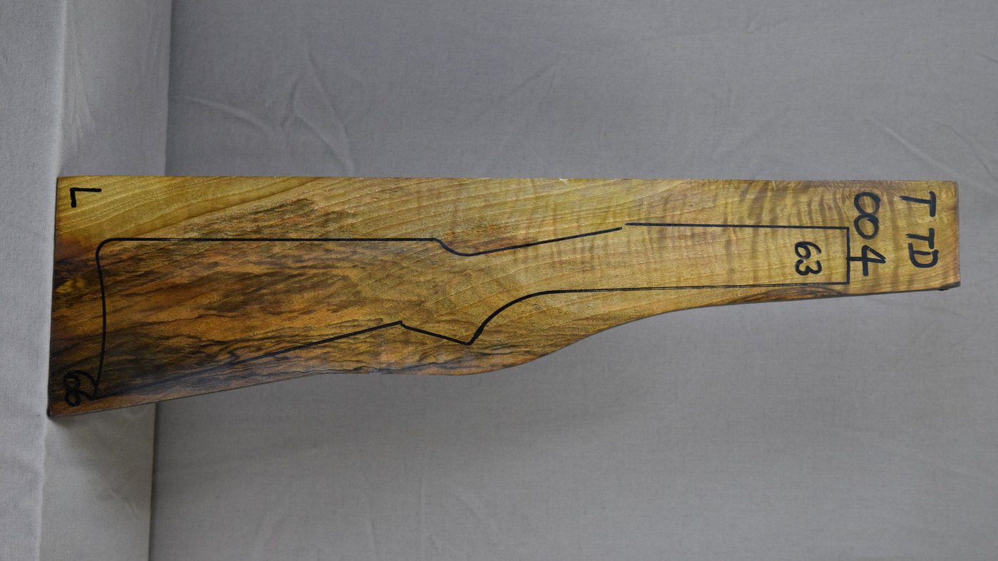 Right side of TTD 004 stockwood blank