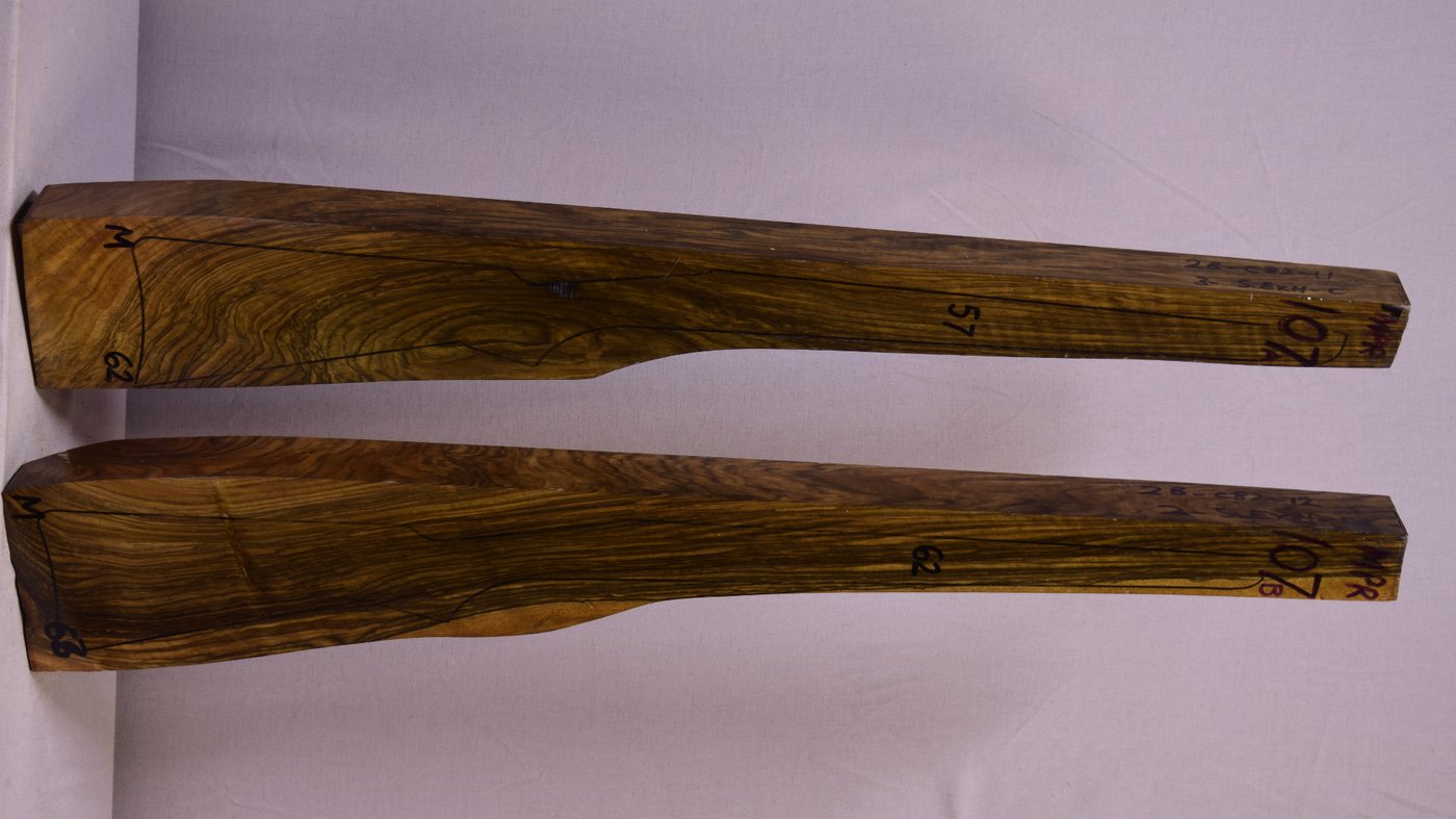 Right side of MPR 107A & 107B stockwood blank