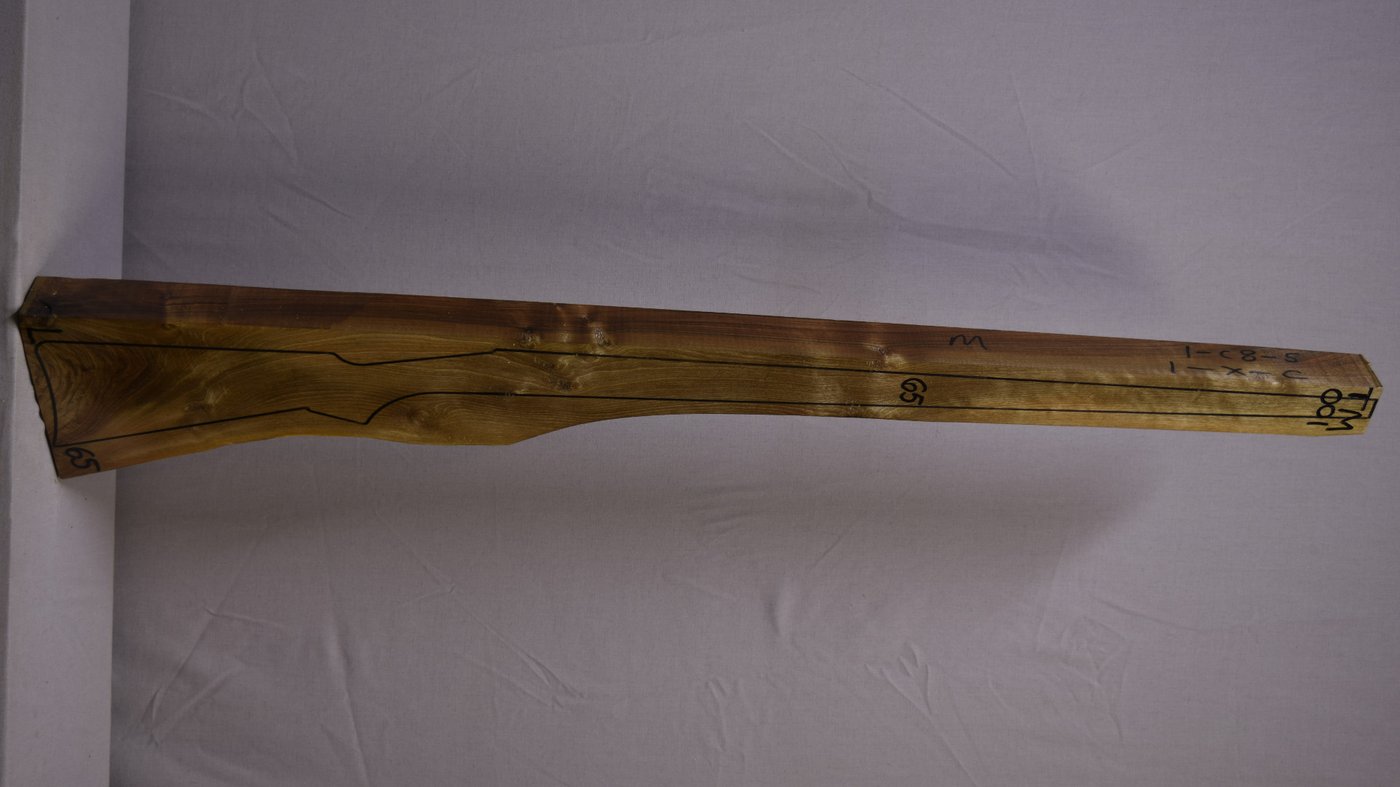 Right side of TM 001 stockwood blank