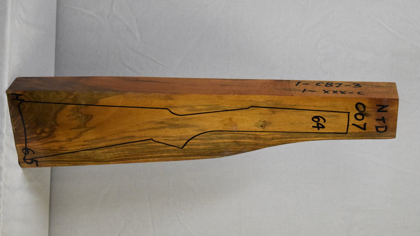 Right side of NTD 007 stockwood blank