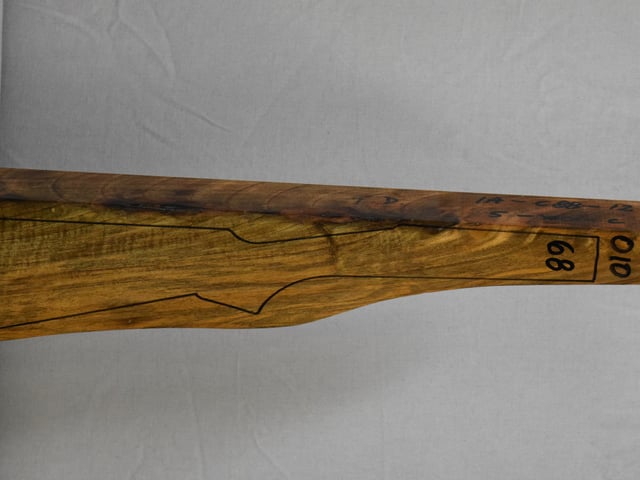 Right side of NTD 010 stockwood blank