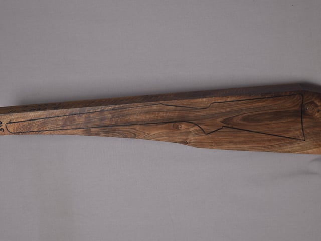 Left side of TR 310 stockwood blank