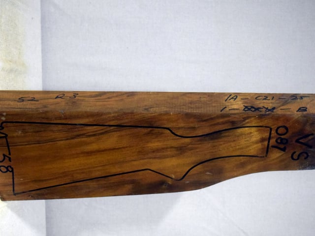 Right side of VS 087 stockwood blank
