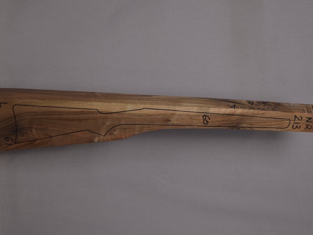 Right side of NR 213 stockwood blank