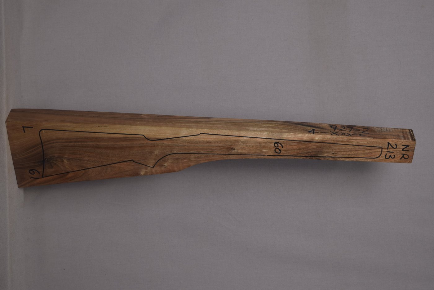 Right side of NR 213 stockwood blank