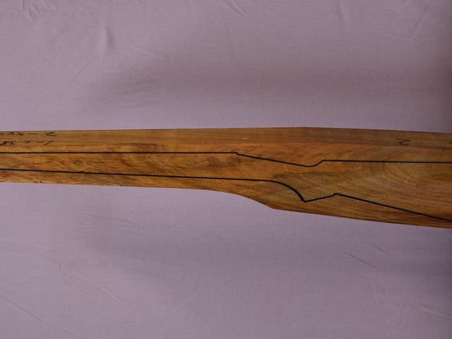 Left side of TR 151 stockwood blank