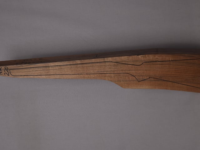 Left side of NR 220 stockwood blank