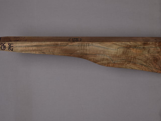 Left side of QR 299 stockwood blank