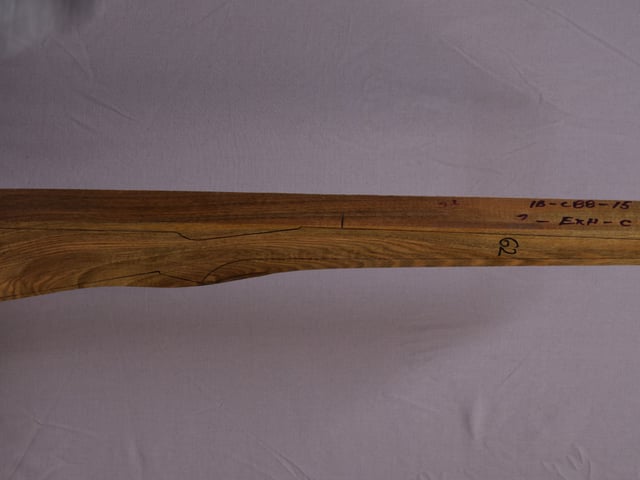 Right side of Qr 178 stockwood blank