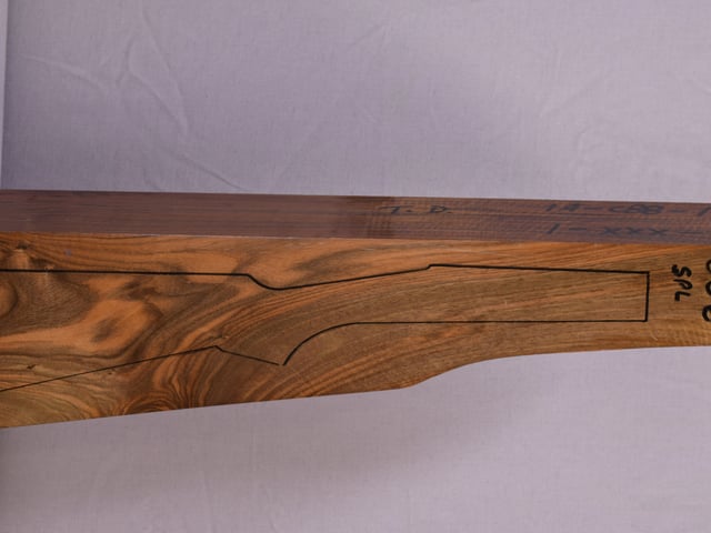 Right side of QTD 006 stockwood blank