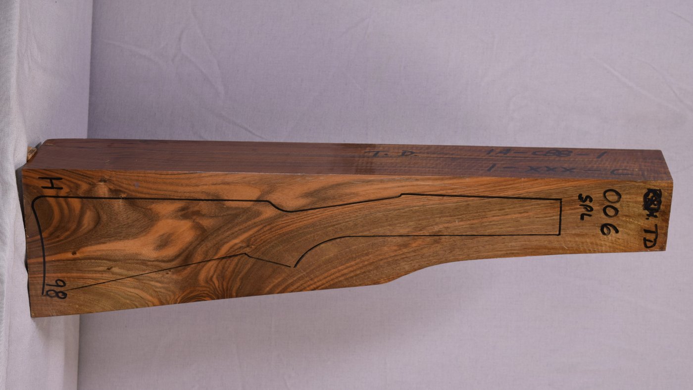 Right side of QTD 006 stockwood blank