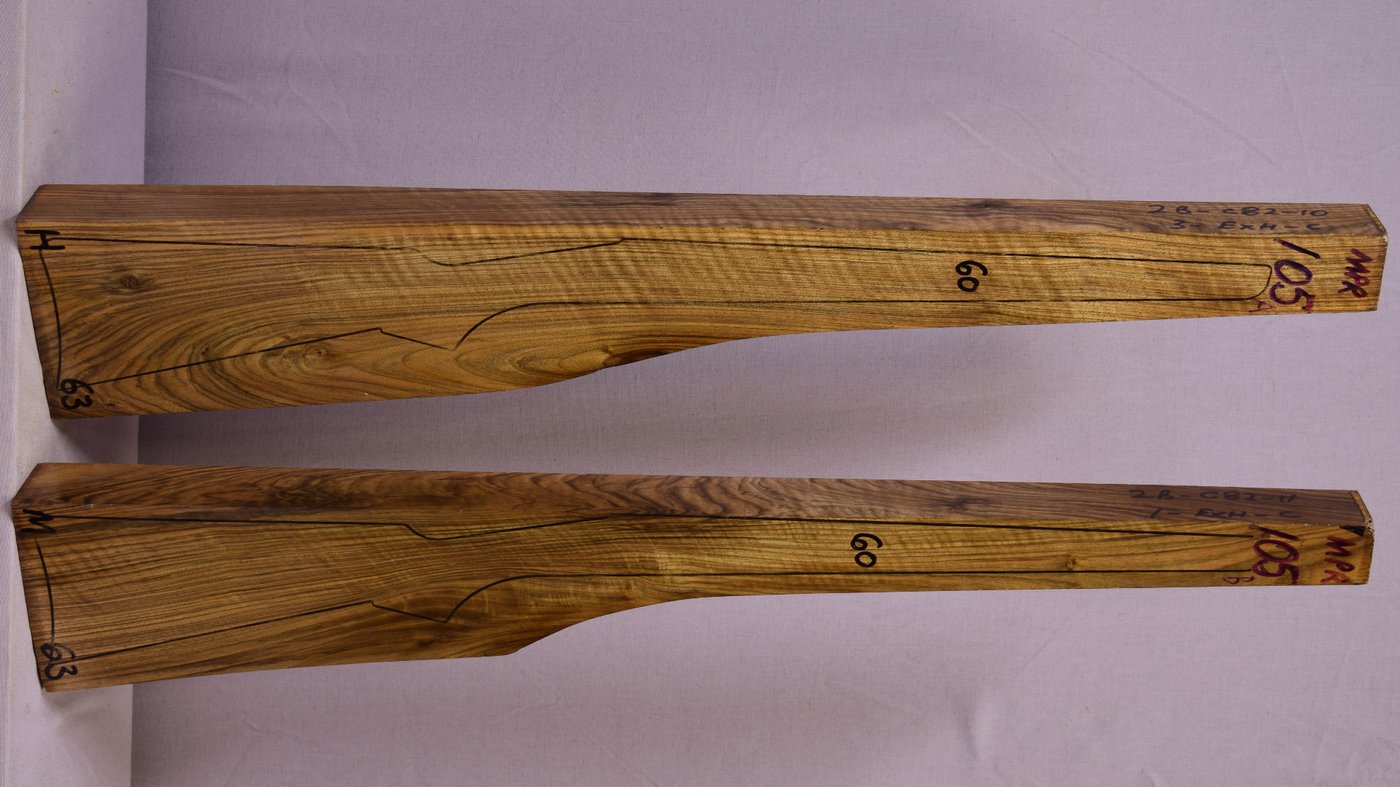 Right side of MPR 105A & 105B stockwood blank
