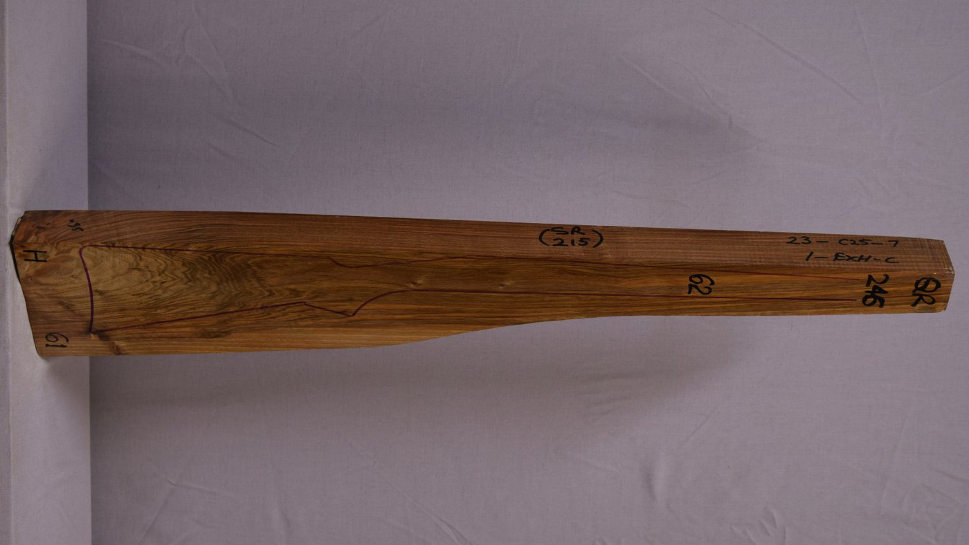 Right side of QR 246 stockwood blank
