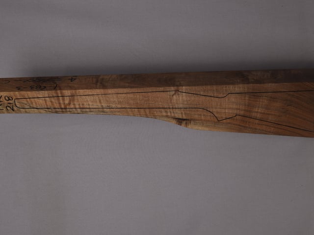 Left side of NR 218 stockwood blank