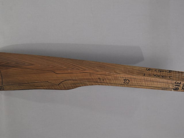 Right side of QR 319 stockwood blank