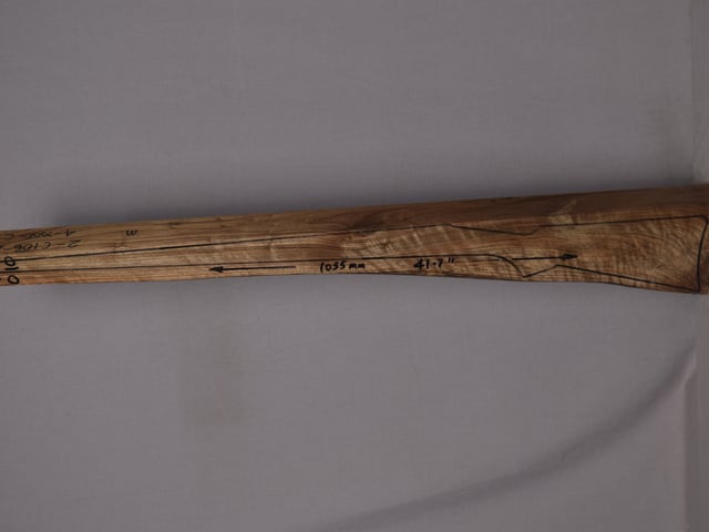 Left side of VM 010 stockwood blank