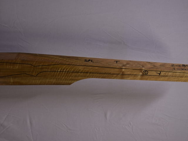 Right side of NM 002 Target stockwood blank