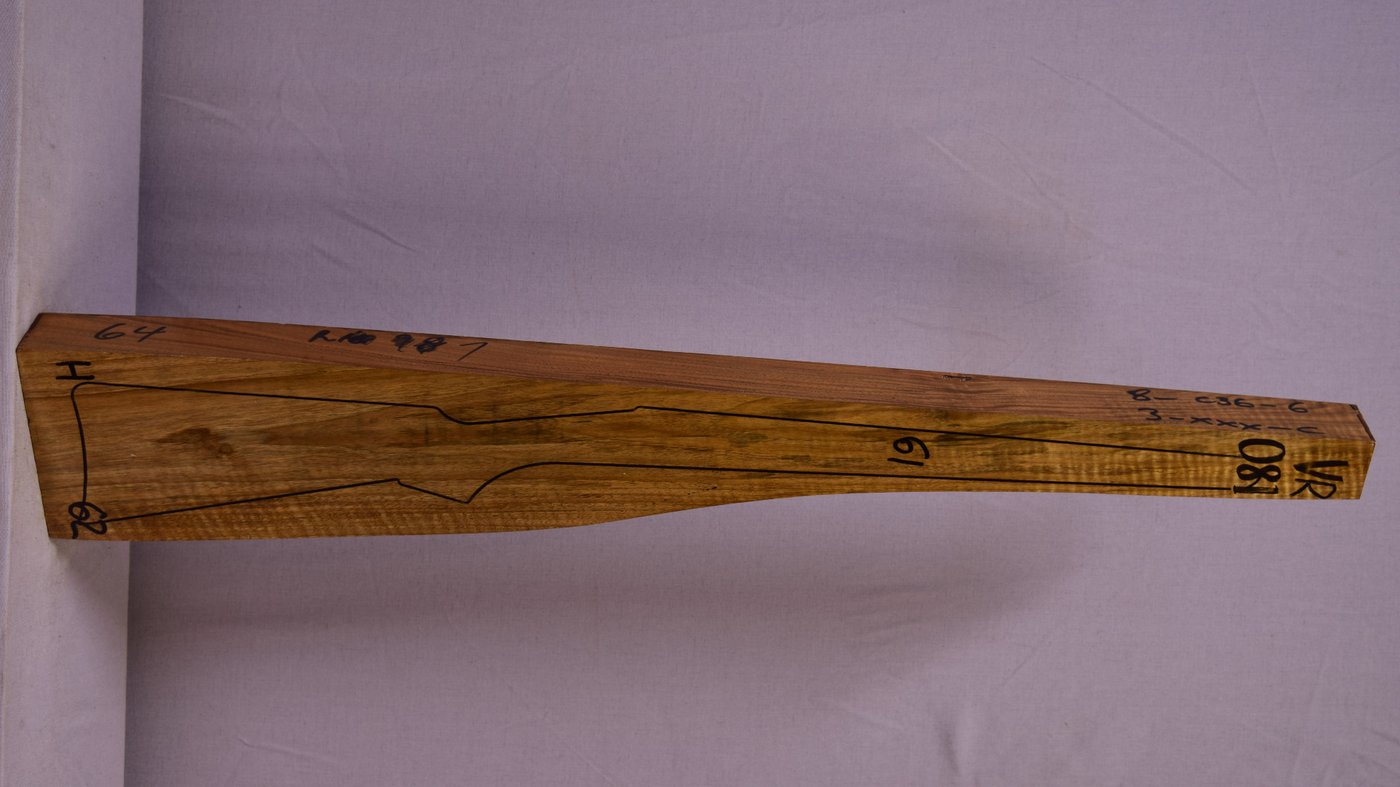 Right side of VR081 stockwood blank