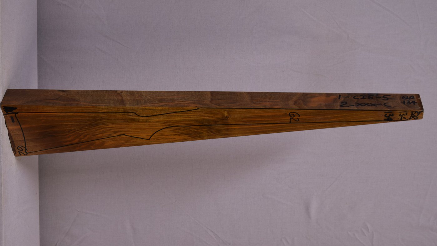 Right side of QR 134 stockwood blank