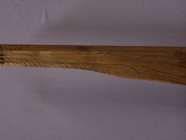 Left side of QR 111 stockwood blank